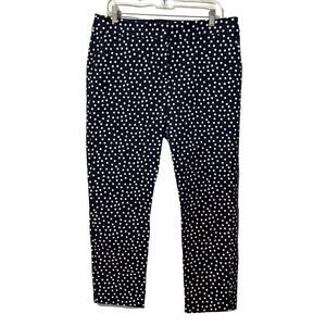 Boden Navy Polka Dot Straight Leg Pants